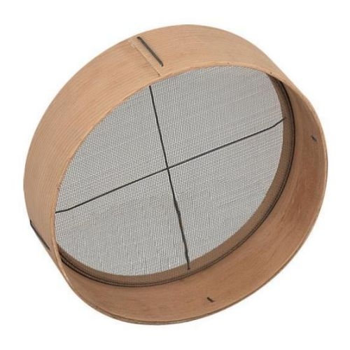Alegacy Wood Rim Sieve, 18 x 18 x 2 3/4 inch.