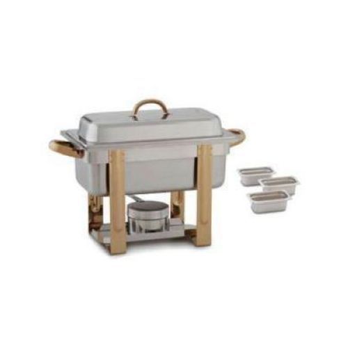 Alegacy The Original Six In One Gold Accented Chafer With Three 88192 Pan, 1/3 X 2 Inch