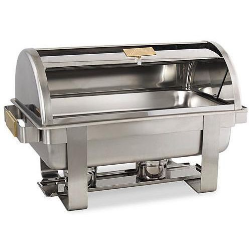 Alegacy Sonata Serenade Stainless Steel Full Size Roll Top Chafer, 22 X 14 1/4 X 15 3/8 Inch