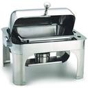 Alegacy Savoir Half Size Stainless Steel Dome Cover Chafer, 17 x 15 1/8 x 15 1/2 inch.