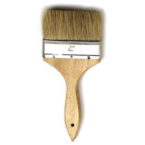 Alegacy Boar Hair Pastry Brush with Stainless Steel Band, 4 inch.