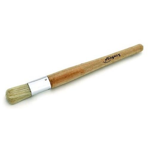 Alegacy Boar Hair Round Pastry Brush, 1 inch Barrel Diameter.