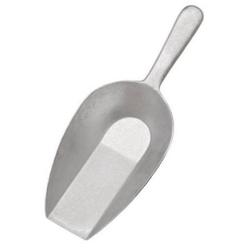 Alegacy Cast Aluminum Scoop - Flat Bottom, 44 Ounce.