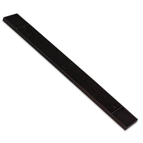 Alegacy Brown Rubber Bar Drainer/mat, 3 1/4 X 27 Inch