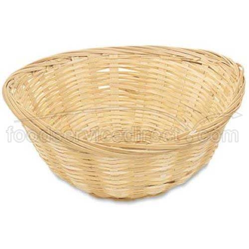 Alegacy Natural Oval Bamboo Basket, 9 x 6 3/4 x 2 1/2 inch -- 12 per case.
