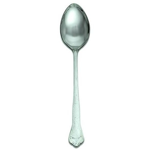 Alegacy Barocco Heavy Gauge Stainless Steel Solid Serving Spoon, 13 inch.