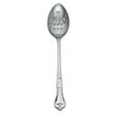 Alegacy Barocco Heavy Gauge Stainless Steel Perforated Serving Spoon, 13 inch.