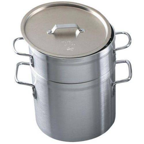 Alegacy Eagleware Professional 8 Gauge Aluminum Double Boiler with Lid, 20 Quart.