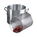 Alegacy Eagleware Professional Aluminum Stock Pot with Lid and Basket, 80 Quart.