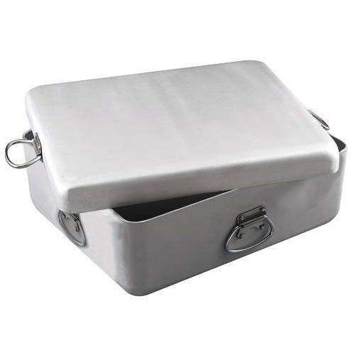 Alegacy Heavy Duty Aluminum Roast Pan with Cover, 20 7/8 x 17 3/8 x 4 1/2 inch.