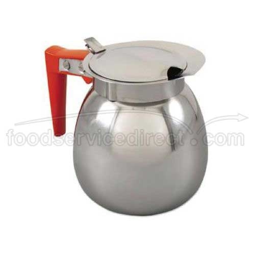 Alegacy Stainless Steel Decaffeinated Coffee Decanter, 64 Ounce.