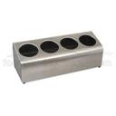 Alegacy 4 Hole Stainless Steel Dispenser, 5 1/4 inch Front Height.