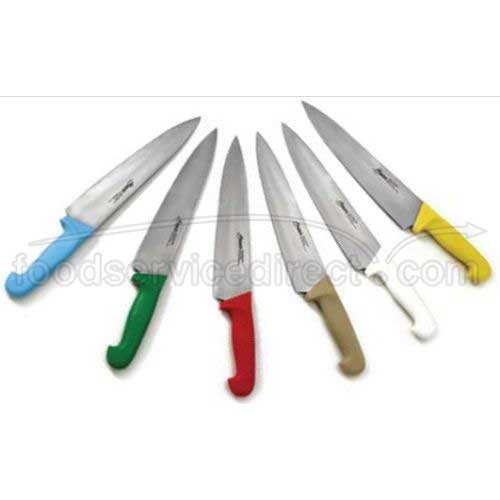 Alegacy Stainless Steel Cook Knife with Color Code Handle, 10 inch Blade Length.