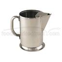 Alegacy 18/8 Stainless Steel Water Pitcher with Ice Guard, 64 Ounce.