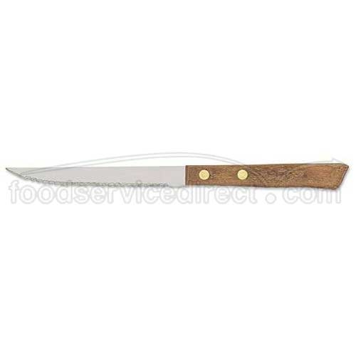 Alegacy Steak Knife with Hardwood Handle, 4 1/8 inch Blade Length -- 12 per case.