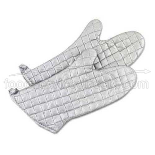 Alegacy Cotton Silicone Coated Grill and Oven Mitt, 17 inch Length -- 1 pair.