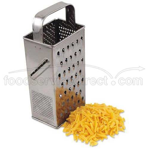 Alegacy Stainless Steel Square Grater, 9 1/2 inch Height.