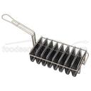 Alegacy Chrome Plated Taco Basket, 12 x 7 1/4 x 4 inch.