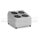 Alegacy Satin Finish 4 Hole Counter Top Dispenser, 8 9/16 inch Back Height.