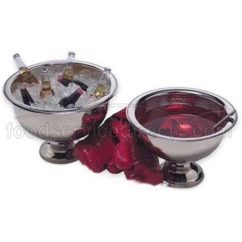 American Metalcraft Hammered Punch Bowl, 13 Quart.