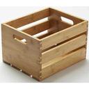 American Metalcraft Bamboo Wood Crate, 10 1/4 inch Length -- 4 per case.