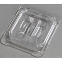 Carlisle Polycarbonate Clear Universal Handled Lid Only, 6 3/4 x 6 3/8 inch.