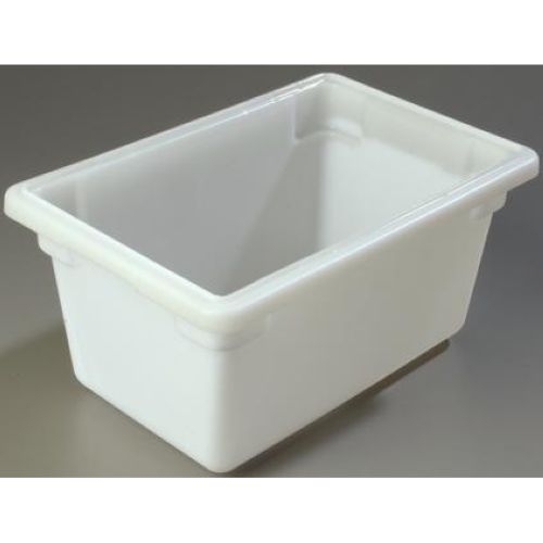Carlisle StorPlus Polyethylene White Food Storage Box, 5 Gallon Capacity.