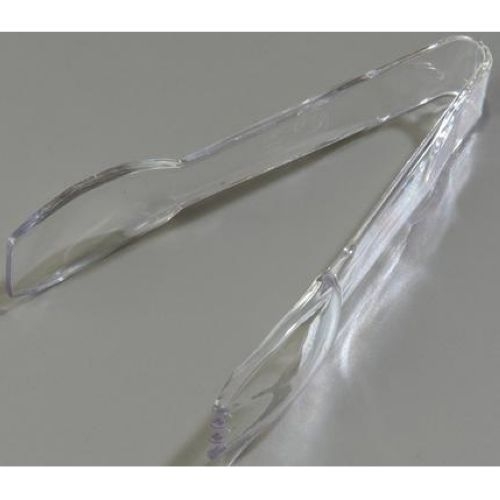 Carlisle Carly Polycarbonate Clear Salad Tong, 6 inch.