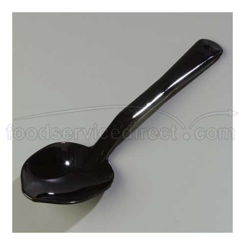 Carlisle Black Solid Serving Spoon 11 Inch One-piece Polycarbonate