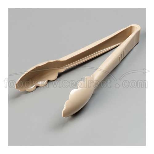 Beige Carly Clear Revolutionary Plastic Utility Tong 9 inch