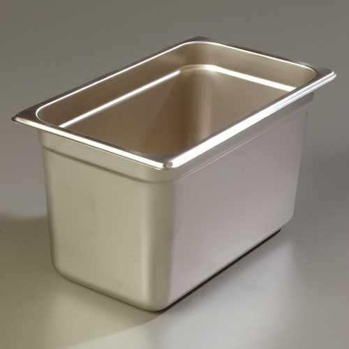 6 inch Depth DuraPan 18-8 Stainless Steel Light Gauge One Quarter Size Food Pan