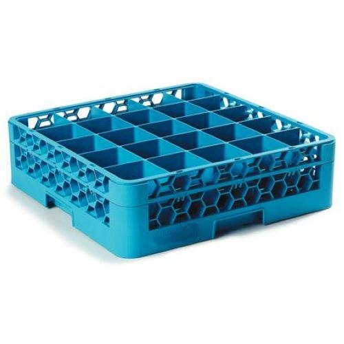 without Extender Polypropylene Blue OptiClean 25 Compartment Glass Rack
