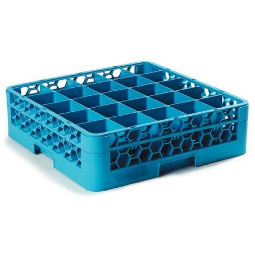 Opticlean 25 Compartment Glass Rack Carlisle Blue, 19.875 Inch -- 6 Per Cack
