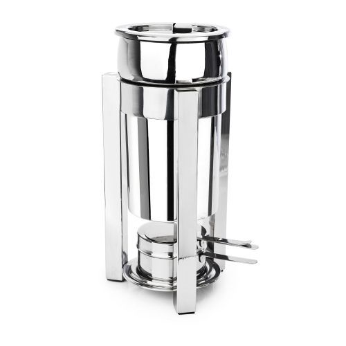 Eastern Tabletop P2 Collection Stainless Steel Petite Sauce Marmite With Lift Off Lid, 2 Quart