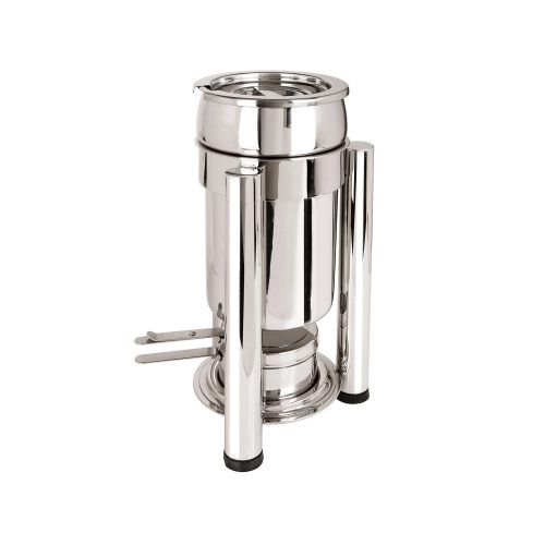 Eastern Tabletop Pillard Collection Stainless Steel Petite Small Soup Marmite With Legs, 2 Quart