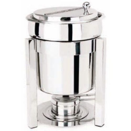 Eastern Tabletop P2 Collection Stainless Steel Sauce Marmite With Hinged Lid, 7 Quart