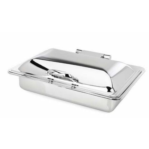 Eastern Tabletop Stainless Steel Rectangular Induction Vessels with Hinged Dome Cover, 8 Quart.
