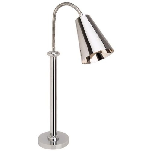 Eastern Tabletop Stainless Steel Single Sphere Heat Lamp Warmer.