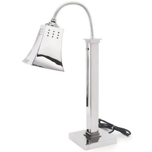 Eastern Tabletop Stainless Steel Single Square Self Standing Heat Lamp Warmer.