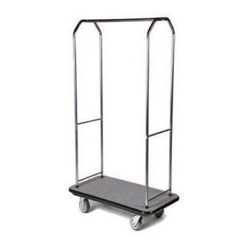 Carpet Color : Red Gaychrome Economy Bellmans Cart, 72.5 inch Height.