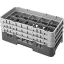 Cambro Camrack Polypropylene Sherwood Green Half Size 10 Compartment Glass Rack, 6 7/8 inch -- 3 per case.