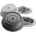 Cambro Granite Gray Versa Round Camcover Plate Cover Only, 11 3/8 inch Diameter -- 12 per case.