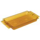 Cambro H Pan Amber Full Size High Heat Food Pan with Handles, 2 1/2 inch Deep -- 6 per case.