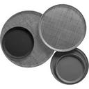 Cambro Round Galaxy Antique Parchment Silver Camtray, 13 inch -- 12 per case.