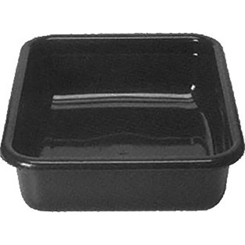 Cambro Poly Cambox Black 15 x 20 inch Flat Bottom Bus Box, 19 15/16 x 15 5/16 x 4 15/16 inch -- 12 per case.