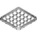 Cambro Soft Gray Full Size Half Drop 16 Compartment Extender Only, 19 5/8 x 19 5/8 x 2 inch -- 12 per case.