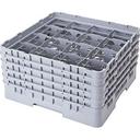 Cambro Camrack Polypropylene Black Full Size 16 Compartment Glass Rack, 11 inch -- 2 per case.