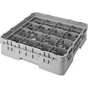 Cambro Camrack Polypropylene Sherwood Green Full Size 16 Compartment Glass Rack, 3 5/8 inch -- 5 per case.