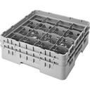 Cambro Camrack Polypropylene Brown Full Size 16 Compartment Glass Rack, 5 1/4 inch -- 4 per case.
