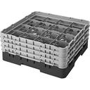 Cambro Camrack Polypropylene Navy Blue Full Size 16 Compartment Glass Rack, 8 1/2 inch -- 2 per case.